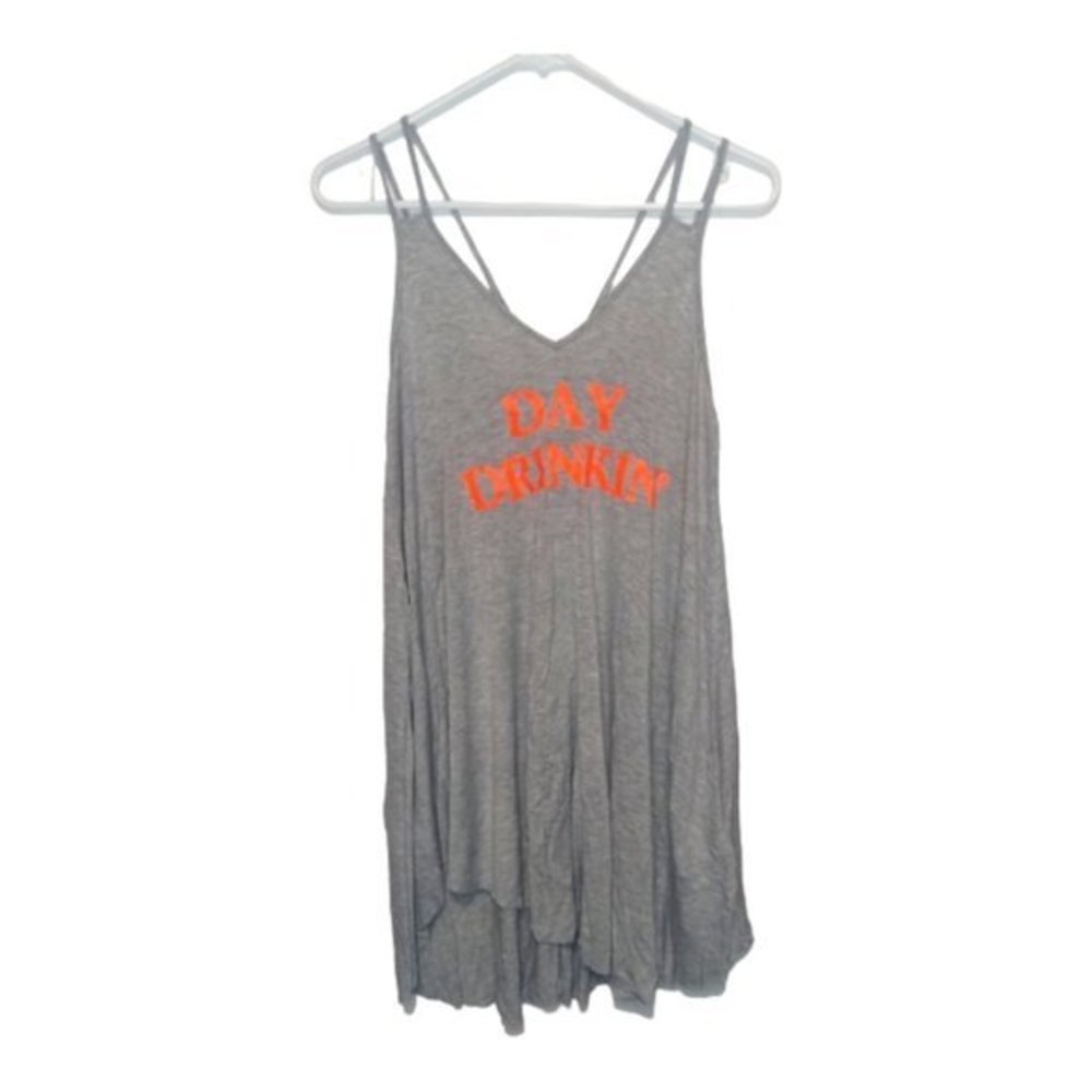 Forever 21 Sleveless Tunic Shirt Mini Dress Small‎ "day drinking" tequila time!